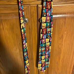 Disney Winnie The Pooh Tigger Tie Piglet Rabbit Fun Silk Vtg Color